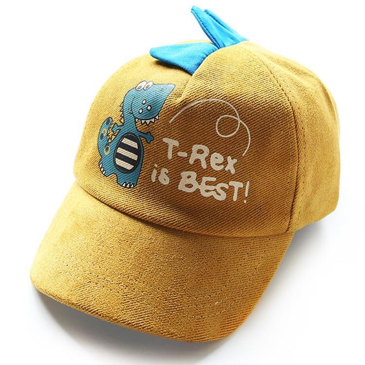 ''T-REX IS BEST'' Dinosaur Kids Hats
