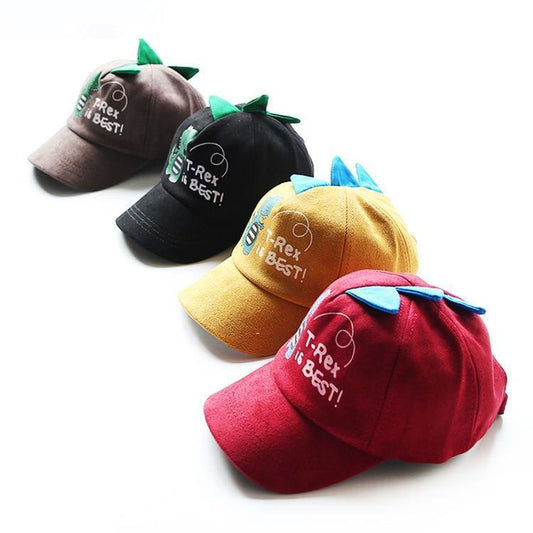 ''T-REX IS BEST'' Dinosaur Kids Hats